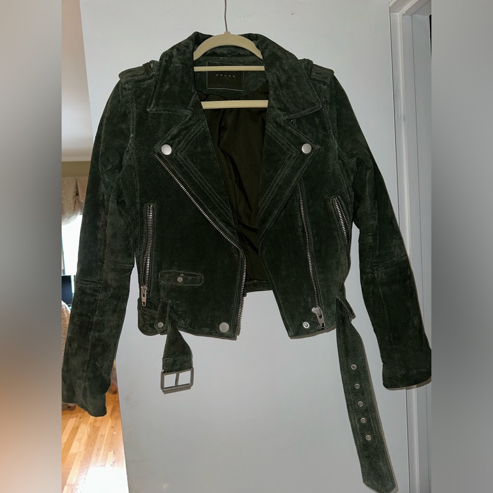 BLANKNYC Green Suede Jacket